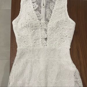 White lace dress